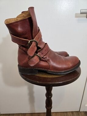 Fiorentini + Baker Eternity Leather Biker Boots Brown EU 38